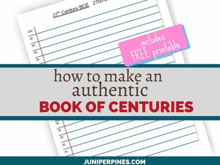 How to Make an Authentic Book of Centuries (includes free printable)
